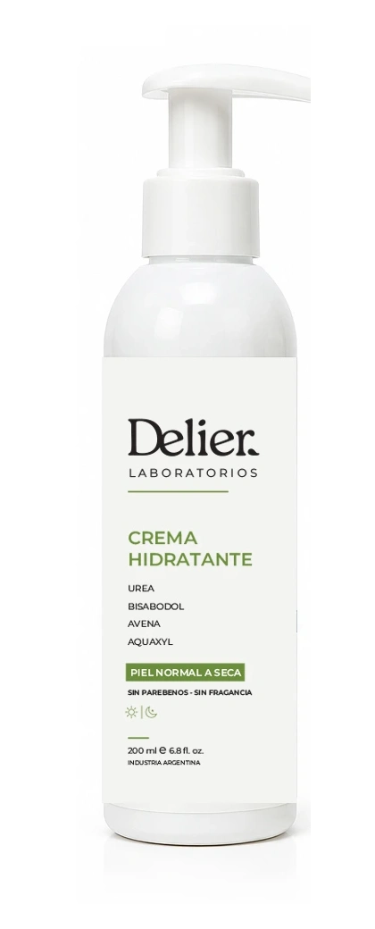 Crema Hidratante Delier, envase oficial de 200 ml